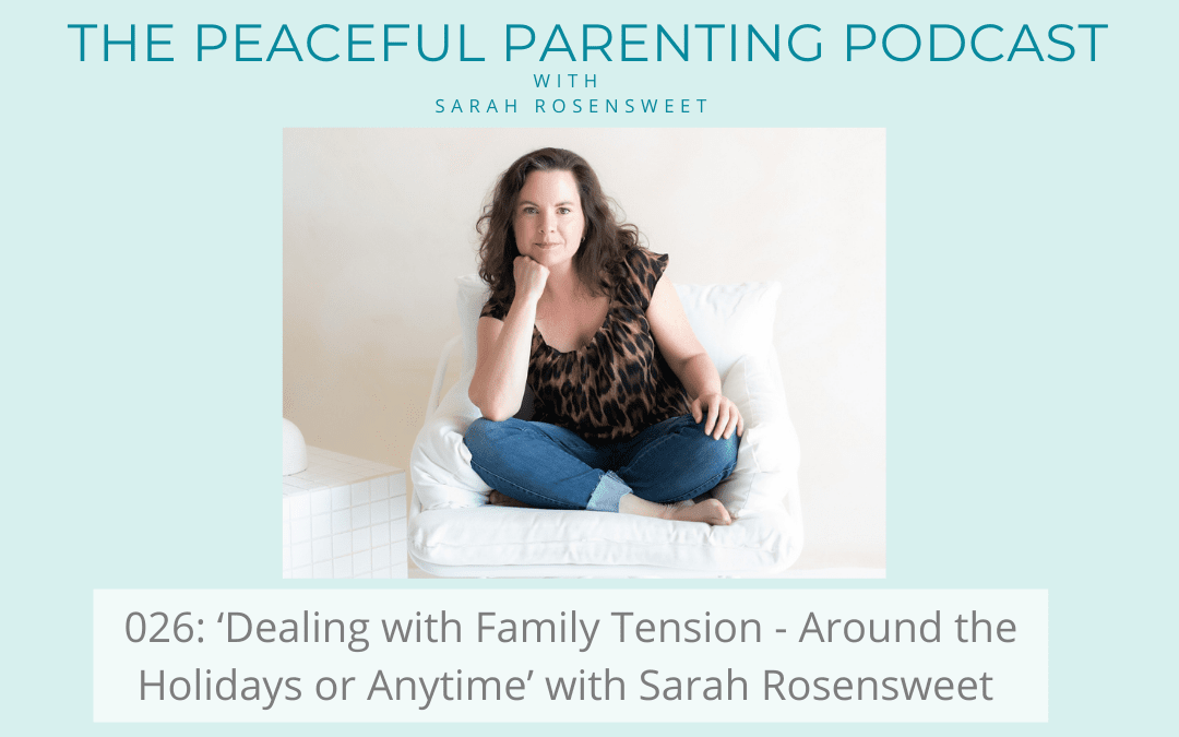 Podcast Episode 26: ‘Dealing with Family Tension – Around the Holidays or Anytime’ with Sarah Rosensweet