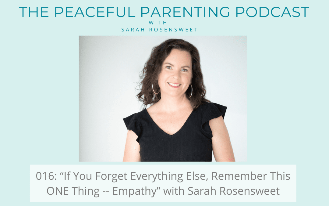 Episode 16: “If You Forget Everything Else, Remember This ONE Thing — Empathy” with Sarah Rosensweet