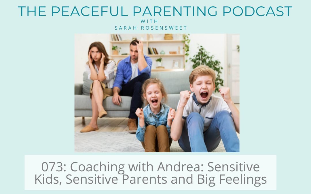 Podcast Episode 73: Coaching with Andrea: Sensitive Kids, Sensitive Parents and Big Feelings