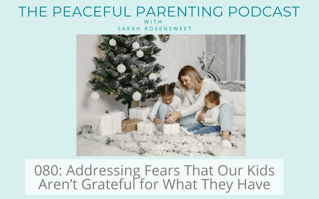 Podcast Episode 80: Addressing Fears That Our Kids Aren’t Grateful for What They Have